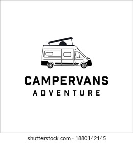 Camper van with clean design and minimalist lines