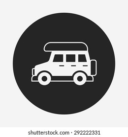 Camper van icon