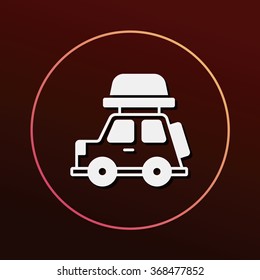 Camper van icon