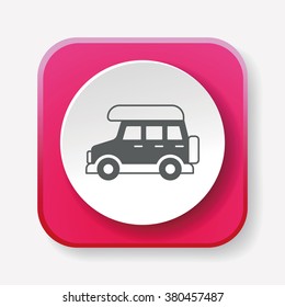 Camper van icon