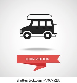Camper van icon