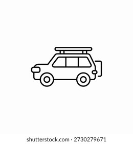 camper van icon sign vector