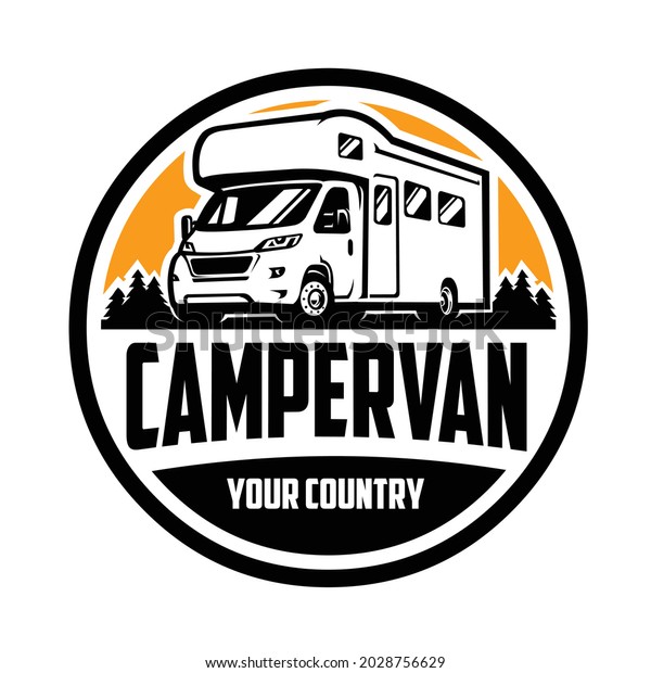 Camper Van\
Logo Design. Ready Made Logo\
Motorhome