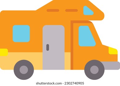 Camper Van vector icon. Can be used for printing, mobile and web applications.
