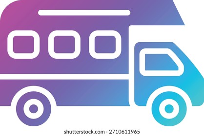 Ilustração de design de ícone de vetor de Camper van