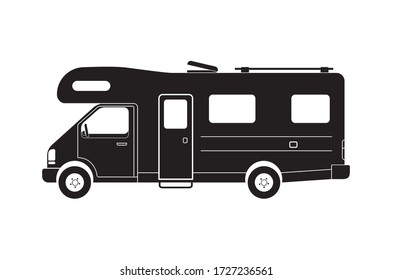 Food Truck Hidetailed Solid Flat Color Stock Vector (Royalty Free ...