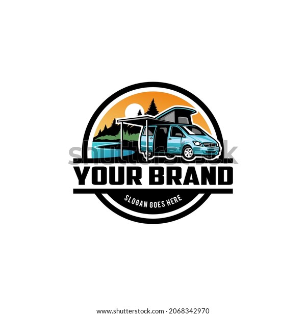 Camper Van Vector Isolated Logo Illustration Stock Vector (Royalty Free ...