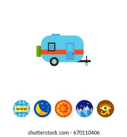 Camper vector icon