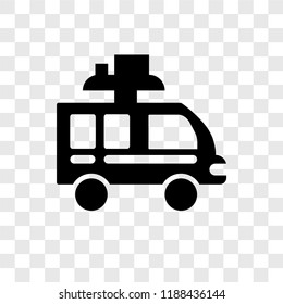 Camper vector icon isolated on transparent background, Camper transparency logo concept