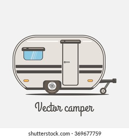 Camper. Vector illustration