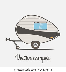 Camper. Vector illustration