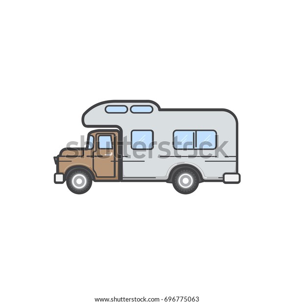 Campers car. Vector
illustration