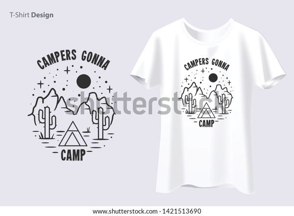 t shirts with camping sayings