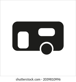 Signo e icono de Campervan, sencillo