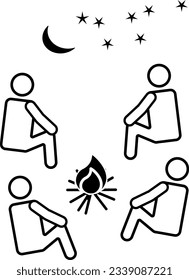 campfire camping camp adventure flame 2151