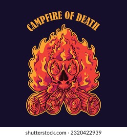campfire of Death vector t-shirt design