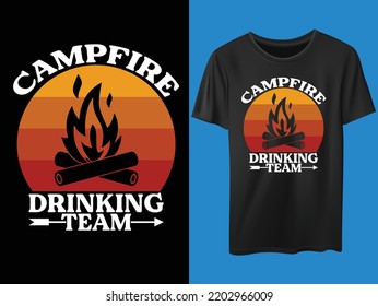 Campfire Drinking Team... T-shirt design