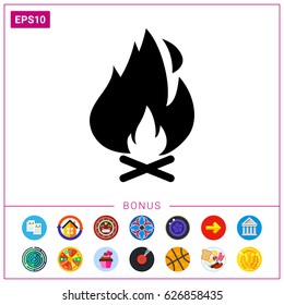 Campfire icon