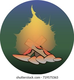 Campfire icon.