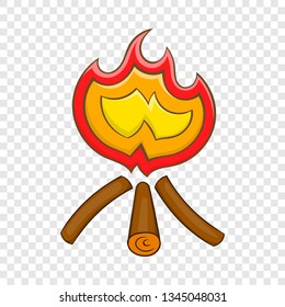 Campfire icon in cartoon style on a background for any web design 