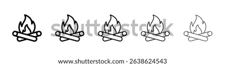 Campfire icon concept. graphic design, logo, Web, UI.