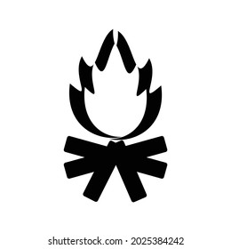 Campfire-Icon-Design für Vektorgrafiken