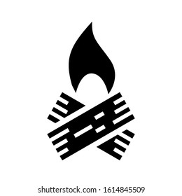 campfire icon isolated sign symbol vector illustration - high quality black style vector icons
