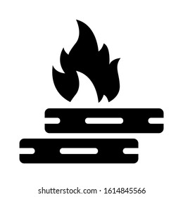 campfire icon isolated sign symbol vector illustration - high quality black style vector icons
