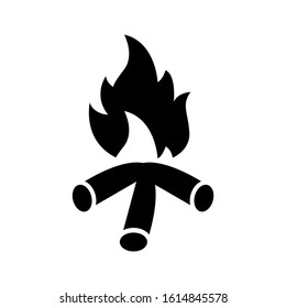 campfire icon isolated sign symbol vector illustration - high quality black style vector icons
