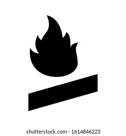 campfire icon isolated sign symbol vector illustration - high quality black style vector icons
