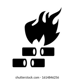 campfire icon isolated sign symbol vector illustration - high quality black style vector icons
