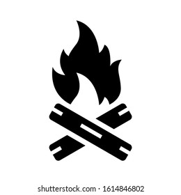 campfire icon isolated sign symbol vector illustration - high quality black style vector icons
