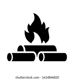 campfire icon isolated sign symbol vector illustration - high quality black style vector icons
