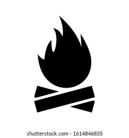 campfire icon isolated sign symbol vector illustration - high quality black style vector icons
