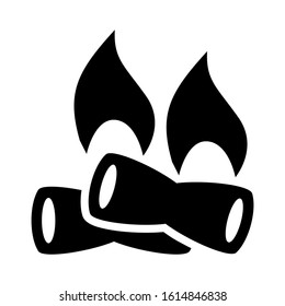 campfire icon isolated sign symbol vector illustration - high quality black style vector icons
