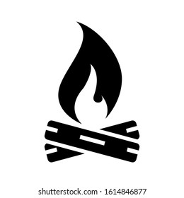 campfire icon isolated sign symbol vector illustration - high quality black style vector icons
