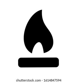 campfire icon isolated sign symbol vector illustration - high quality black style vector icons
