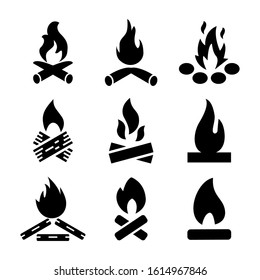 campfire icon isolated sign symbol vector illustration - Collection of high quality black style vector icons
