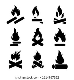 campfire icon isolated sign symbol vector illustration - Collection of high quality black style vector icons
