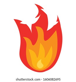Campfire icon. Isometric of campfire vector icon for web design isolated on white background