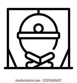 Campfire icon outline vector. Eco tourism. People travel