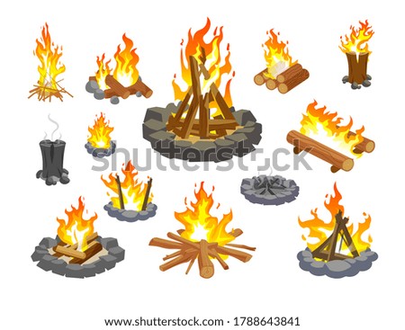 Similar – Image, Stock Photo FLAMMABLE Design Adventure