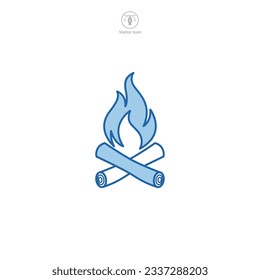 Icono del fuego Icono Icono del fuego Ilustración vectorial aislada en fondo blanco