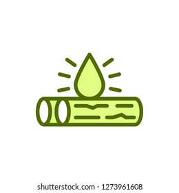 Campfire Icon Vector Illustration in Filled Style for Any Purpose