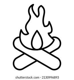 Campfire icon vector image. Can also be used for web apps, mobile apps and print media.