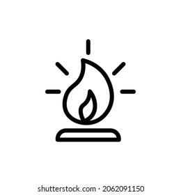 Campfire icon vector symbol design