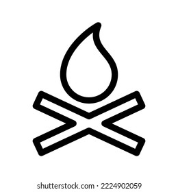 Ilustración de diseño de símbolos vectores de icono de fuego