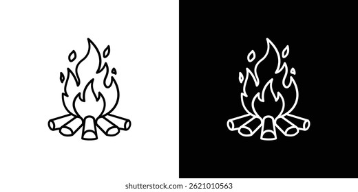 Campfire icon vector for web, and mobile app