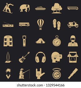 Campfire icons set. Simple set of 25 campfire icons for web for any design