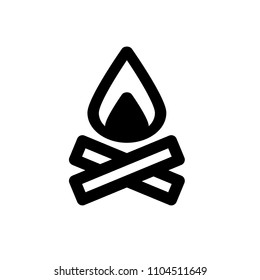 Campfire icon,vector illustration. Flat design style. vector campfire icon illustration isolated on White background, campfire icon Eps10. campfire icons graphic design vector symbols.